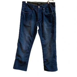 Heritage 1981 Blue Straight Leg Corduroy Pants Size 34